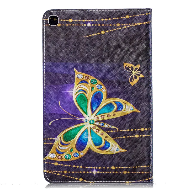 Wekays For Samsung Tab A 8.0 2019 Cartoon Butterfly Leather Case For Samsung Galaxy Tab A 8.0