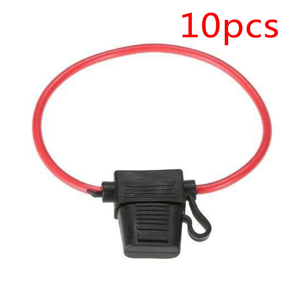 

10pcs 40A Car Fuse In-Line Car Boat AUTO Mini Blade Fuse Holder Waterproof Splash-proof for 12V DC Automotive Fuse Holder