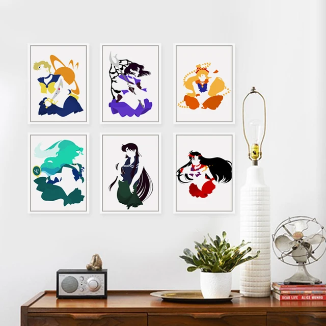 Japanese Classic Anime Sailor Moon Canvas Painting Art Print Poster Picture Wall Paintings Girl Bedroom Decoration Japanese Classic Anime Sailor Moon Canvas Painting Art Print Poster Picture Wall Paintings Girl Bedroom Decoration