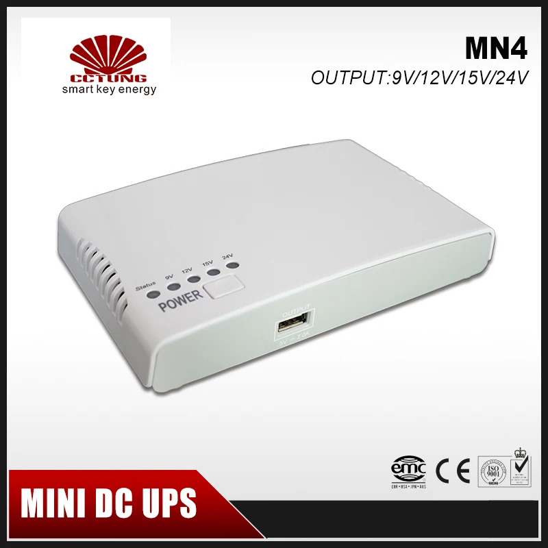 Мини Портативный UPS с 110 240V входом 9 V/12 V/15/24 V Выход 8800mAh литиевая батарея Встроенный