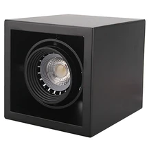 LukLoy Светодиодный прожектор квадратный потолочный COB Поворотный прожектор для шоппинга торговый центр, отель лобби коридор украшение выставка