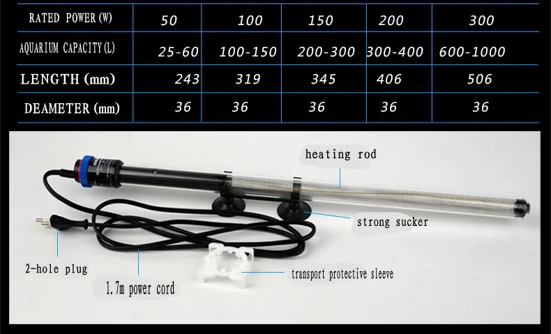 Германия EHEIM нагревательный стержень 25 Вт/50 Вт/100 Вт/150 Вт/200 Вт/300 Вт аквариумный нагревательный стержень для аквариума Взрывозащищенная постоянная температура