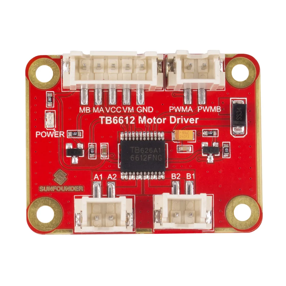 

SunFounder TB6612 1.2A DC Motor Driver Module for Arduino or Raspberry Pi Smart Car Robot