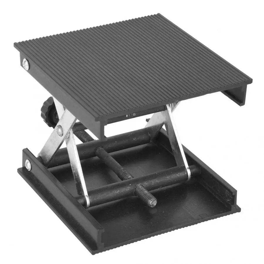 Lab Lift Stand Plastic Plate& Metal Bracket Lifting Platform Stand Rack for Level / Laboratory 90 x 90mm