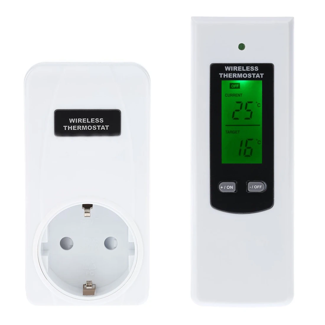 

Wireless Thermostat Heating and Cooling Room Temperature Controller with Remote Control
