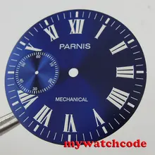 38,9 мм синий циферблат подходит 6497 Чайка часовой механизм светящиеся знаки D104