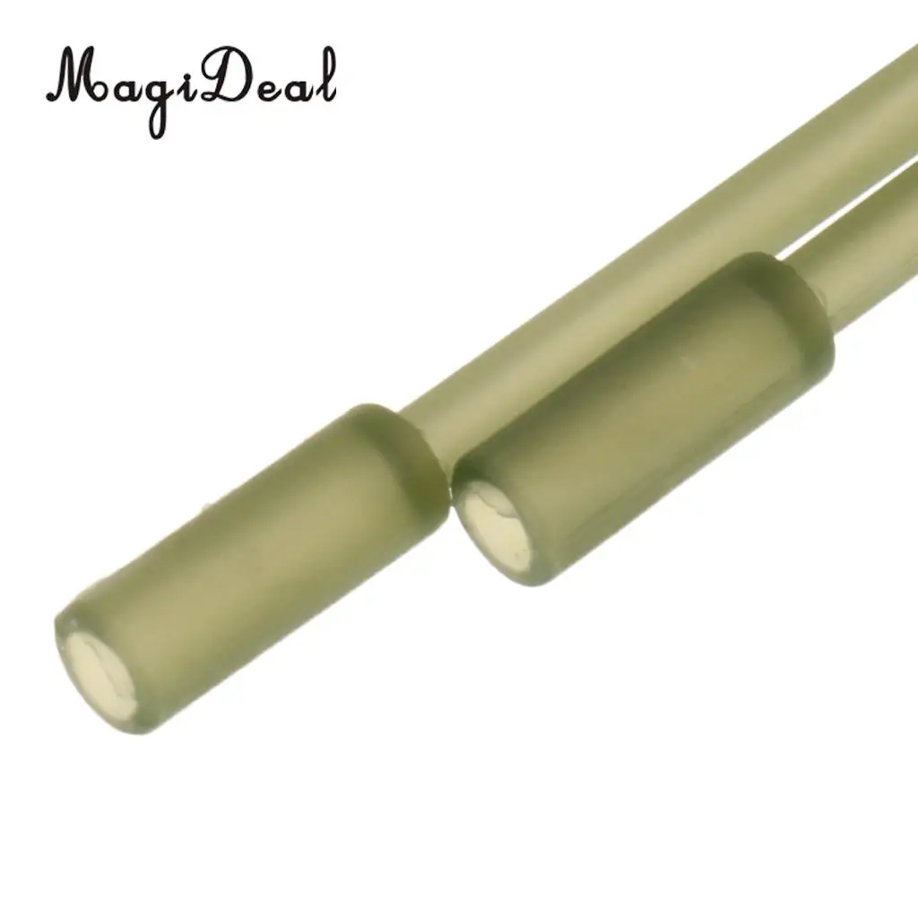 MagiDeal 10/20/30pcs Plastic Angling Supplies Plastic Inline Carp Coarse Lead Mould Inserts Tubes 60mm Fishing Tools