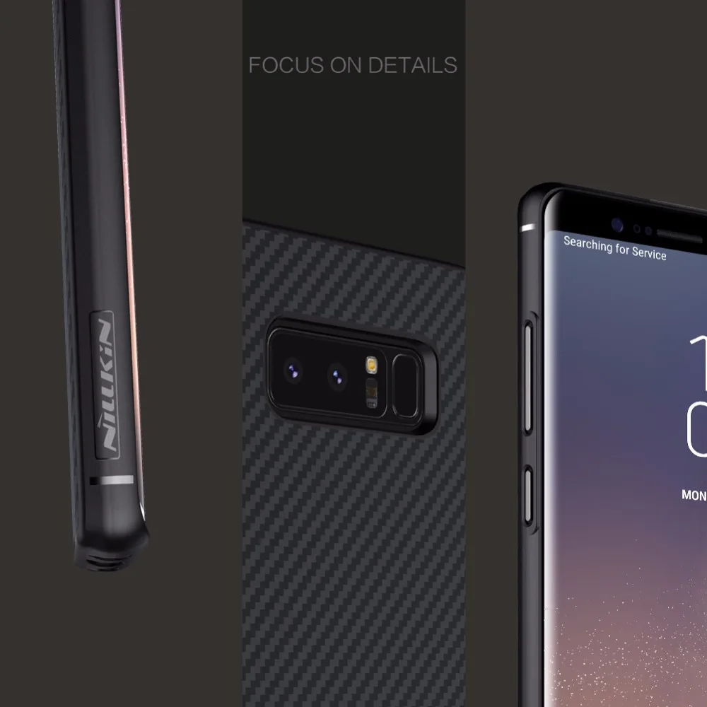 Nillkin Synthetic fiber для samsung galaxy note 8 чехол из углеродного волокна PP пластиковая задняя крышка для samsung note 8 чехол Роскошный 6,32''