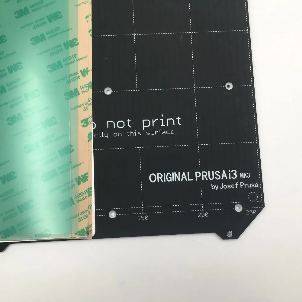 Детали для 3D-принтера Prusa i3 MK3 3D-принтер Магнитный MK52 с подогревом 24 В со стальным листом 2шт пей лист