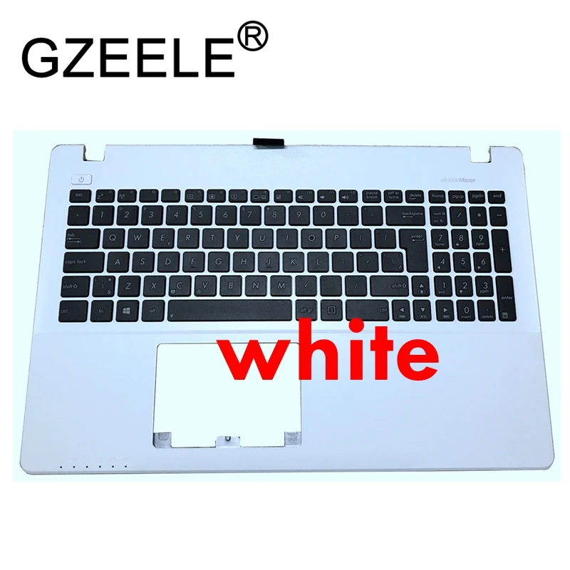 Tampa Superior do Palmrest do Portátil para Asus X550c K550 A550c A550vb Y581c X550 K550jk Fx50j Y581cl X552w W50j Teclado da Interface do Usuário dos Eua Novo - Imagem 4