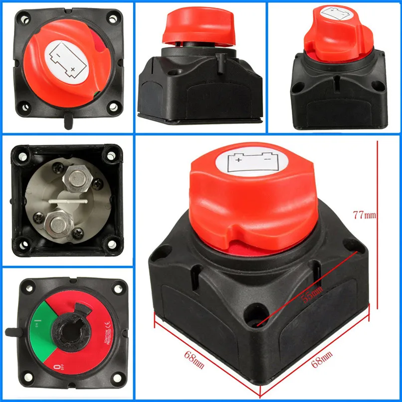 12V 24V Marine 4 Position Changeover font b Battery b font Isolator Cut Off Kill Switch