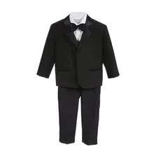 BBWOWLIN Newborn Baby Boy Clothes Black White Beige Little Suits for Christening Wedding Birthday Party Clothing