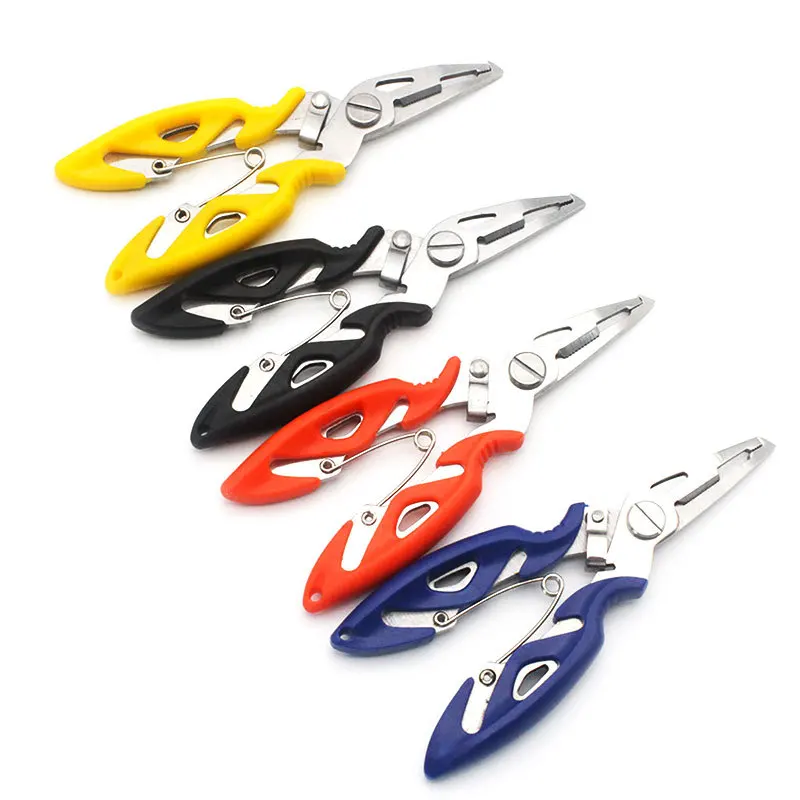 

Stainless Steel Fishing Pliers with package 4 Colors Scissors Line Cutter Remove Hook Fishing Tackle Tool