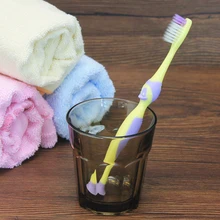 Высокое качество 8 шт. мультяшная ручка Детские зубные щетки Супер милые животные ручка мягкие волосы детская зубная щетка