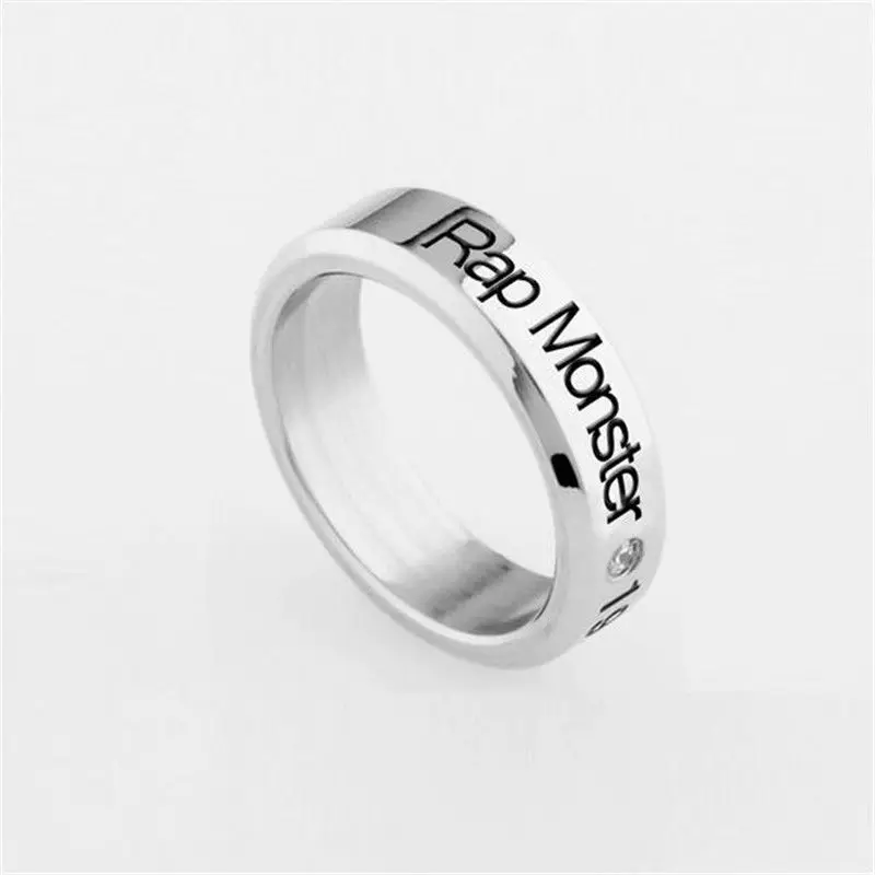 KPOP BTS Ring Stainless Steel Finger Rings Bangtan Boys V Jung Kook Jimin RM Suga Jewelry Rings Accessories For Men Women Female