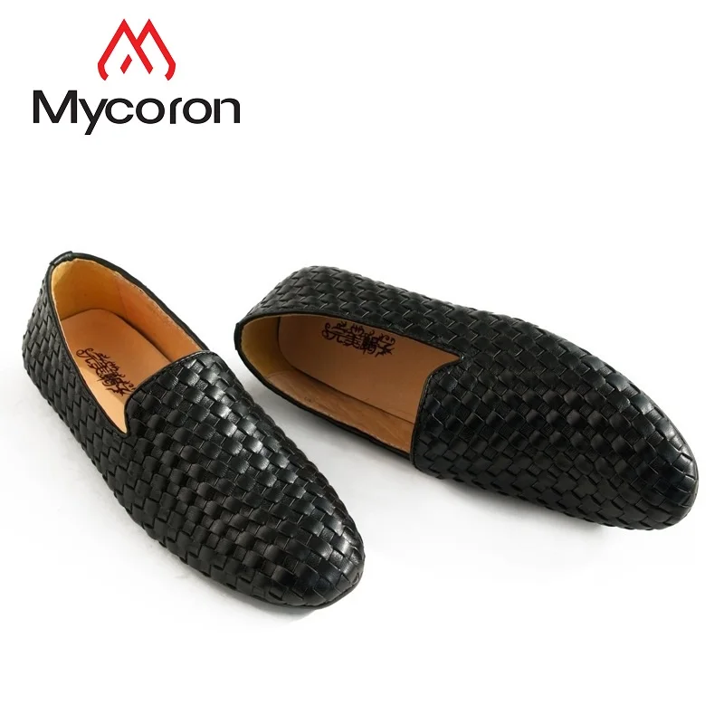 

MYCORON 2019 New Luxury Designer Men Shoes Casual Genuine Leather Boots For Adults Breathable Flats Tenis Masculino Adulto