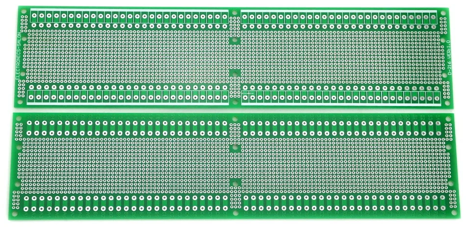 Двухсторонний Прототип PCB, универсальная плата, 296x72 мм