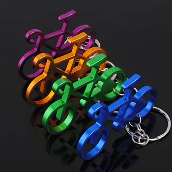 

free shipping 200pcs/lot zinc alloy mixed color bicycle keychain keyring for car key ring party favors and door gifts
