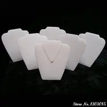 6 шт. ювелирный реквизит ожерелье держатель Витрина модель самолета портрет белое ожерелье с иммитацией кожи доска