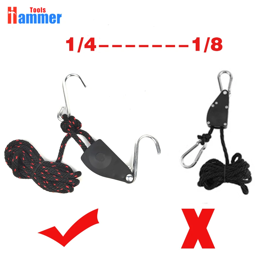 Buy 1/4 inch Adjustable Heavy Duty Rope Hanger Heavy Duty Light Hanger from