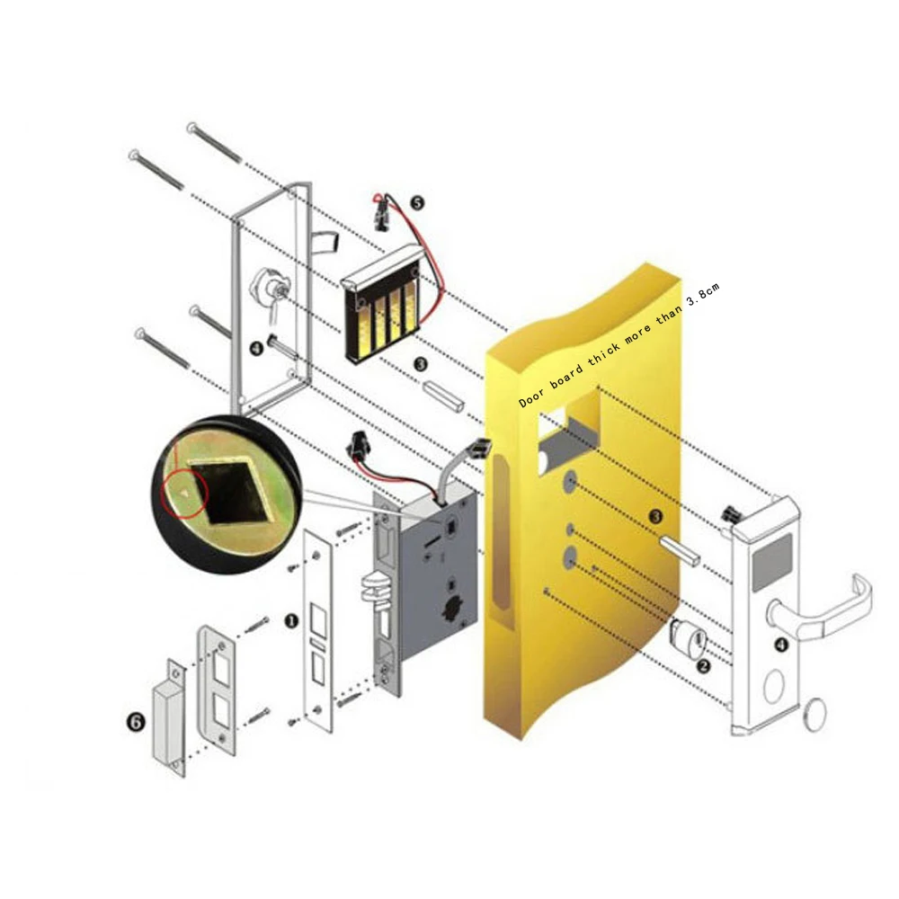 RFID T5577 гостиничный замок, система устройств блокировки в гостиницах, образец поставляется с картой T5577