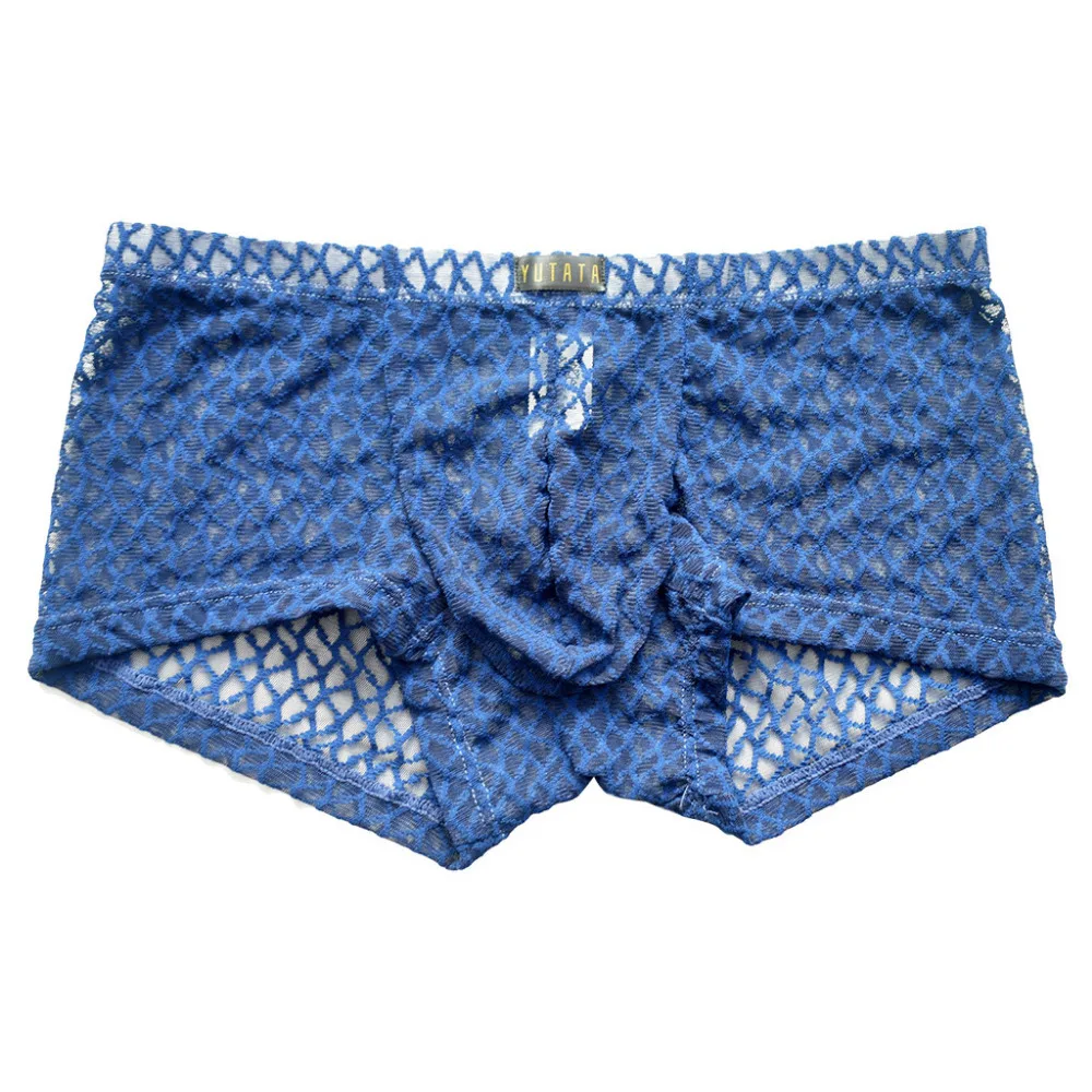 2019 Men's trousers stretch pants transparent lace swimming trunks shorts breathable swimming pants for men underwear boxer 40J9 (3)