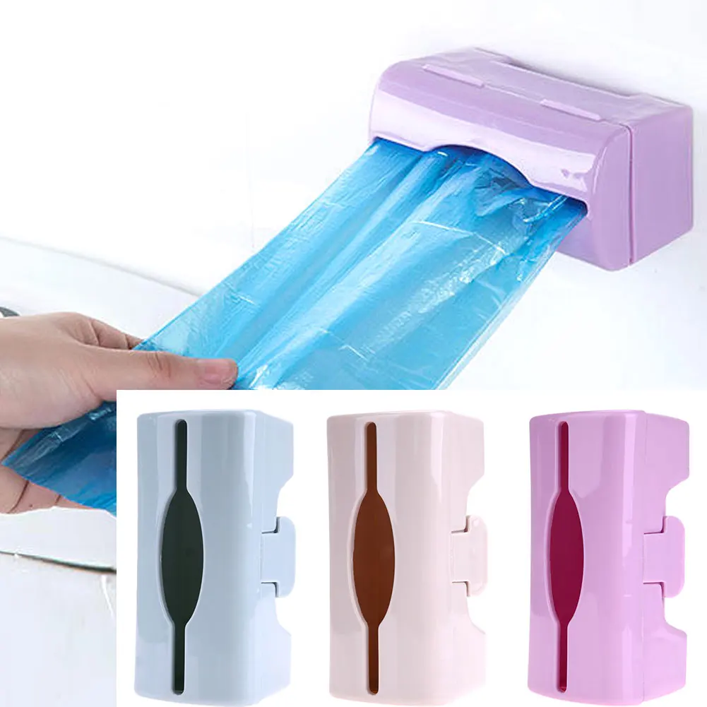 الملونة الحائط كيس النفايات تخزين حاوية علب متعددة الأغراض المطبخ الحمام منظمة التخزين صينية بلاستيكية