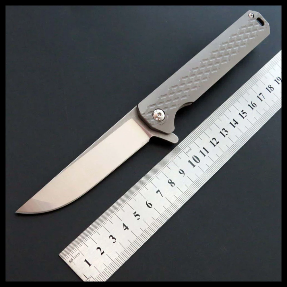 

BJL China Manufacturer Pocket Knife D2 Steel Blade TC4 Handle Camping Knife Outdoor Stainless Steel Tool EF903