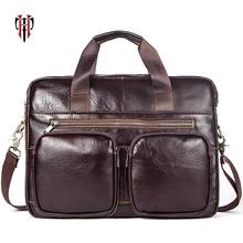 TIANHOO A4 папка посылка ручные мужские сумки 14 дюймов Сумка для ноутбука Мягкий Модный деловой портфель из натуральной кожи мужская сумка