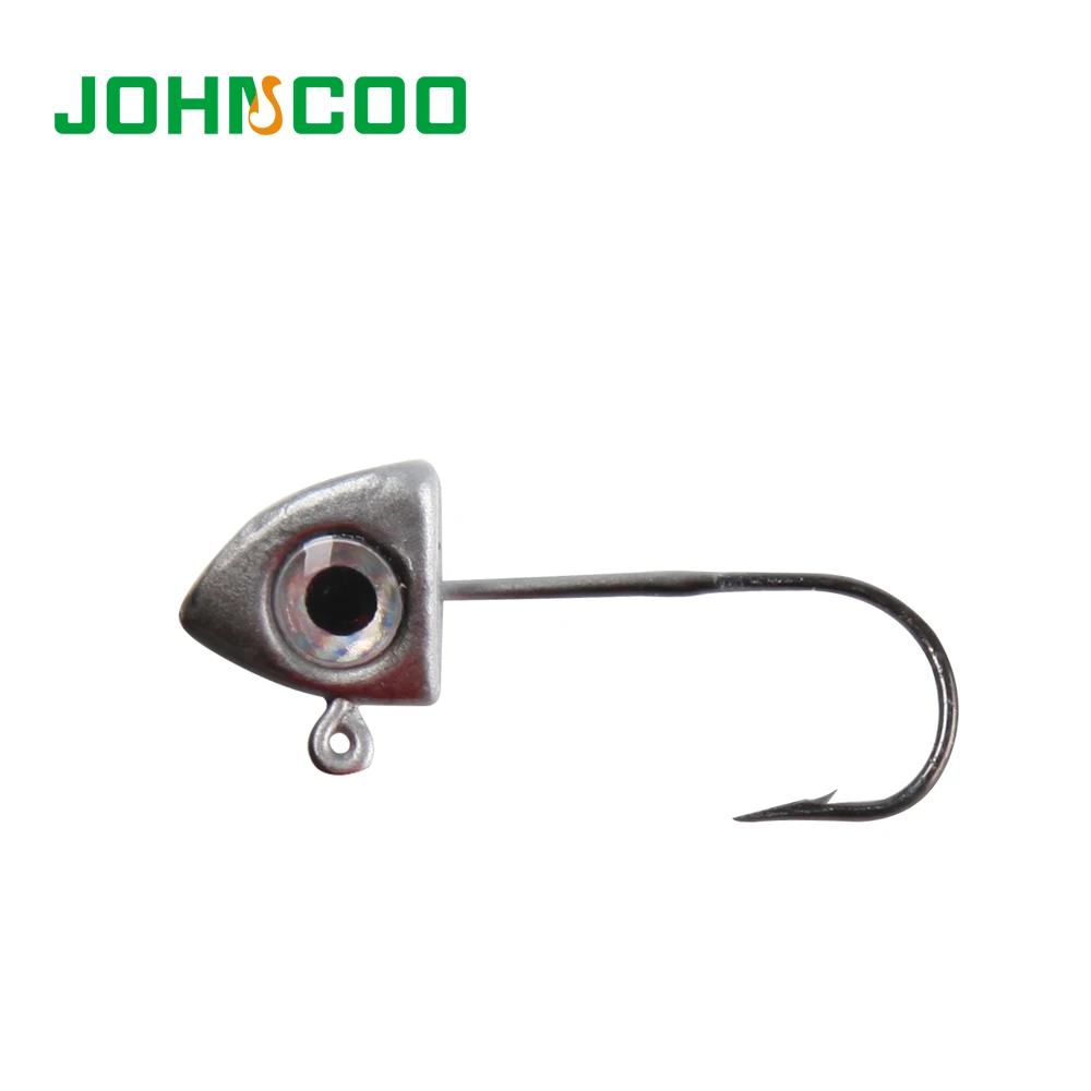 JOHNCOO 2g 3g рыболовные крючки 3D глазки свинцовая Мормышка крючок с бородкой Mustad для