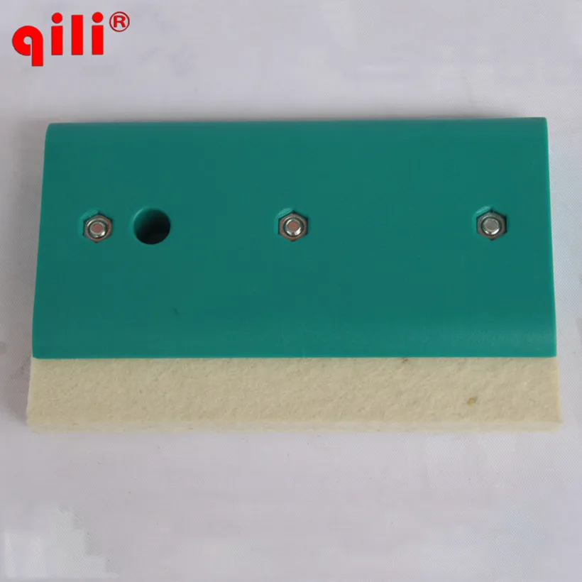 Qili Wool Sscraper Blades Single Side Wool Squeegee Tool Squeege Car Wrap Tool white Squeegee Fiber Wrapping Scraper Tools car wrapping scraper tool