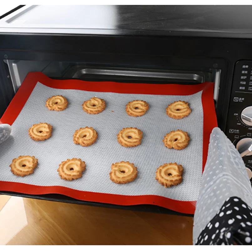 

Glassfiber Baking Liner 3Sizes Non-stick Baking Mat Heat-resistant Pan Oven Pastry Mat Macaron Cookie Making Baking&Pastry Tools