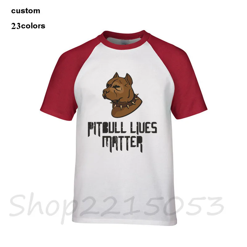 2018 модные футболки Pitbull Lives Matter Design Art Gift для любителей собак мужские helloveen camiseta