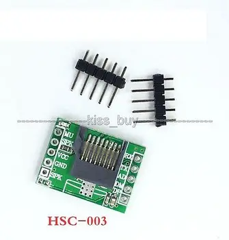 

HSC-003 MP3 Serial Port Control Music Voice Module TF Card /U Disk Card Reader File Name