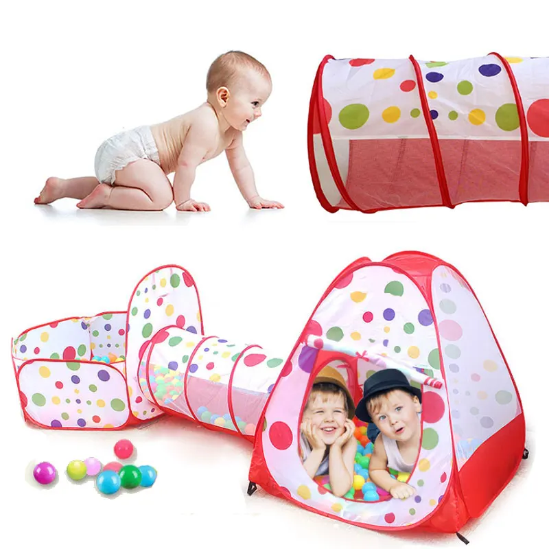 Baby Play Tent  Toys Ball Tipi Tent Pool Ball Pool Pit Baby Tent House Crawling Tunnel Ocean Ball Pool Tent  kids outdoor toy