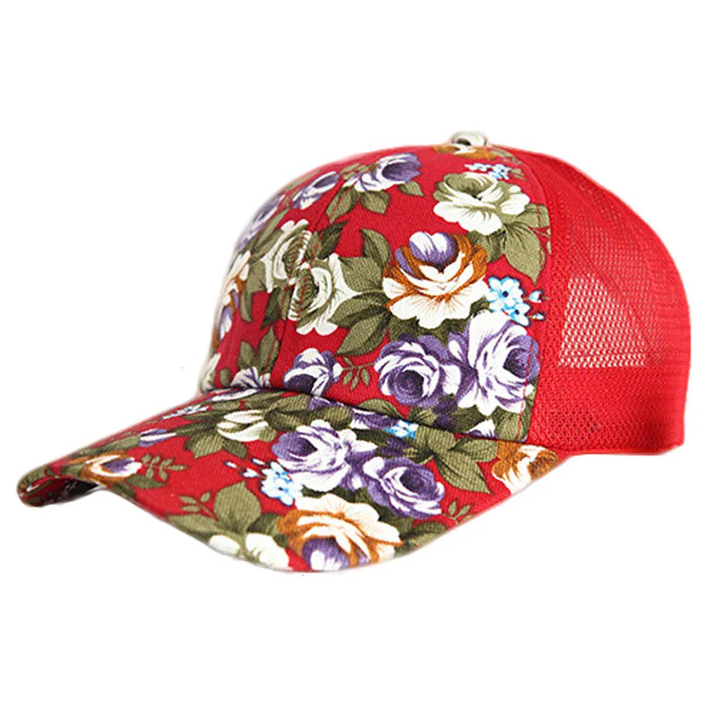 Для женщин женский цветочный сетки Cool отдыха солнцезащитный козырек бейсболка летняя спортивная солнце гольф Hat