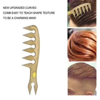 

NEW fashion Men's comb Professional Curly Hair Comb Dirty Braid Comb Perm Styling Beard Comb Free Shipping F5.28