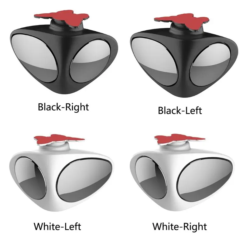 

Car Rear View Mirror 360Rotatable Adjustable Blind Spot Convex Wide Angle Mirror