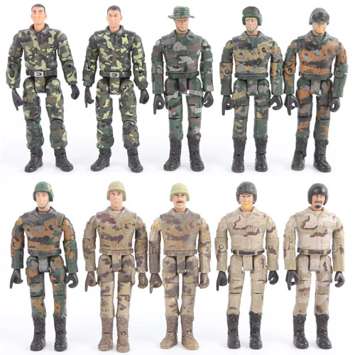 Special Forces Soldier Wars 10cm Military Toy PVC figure Movable joints