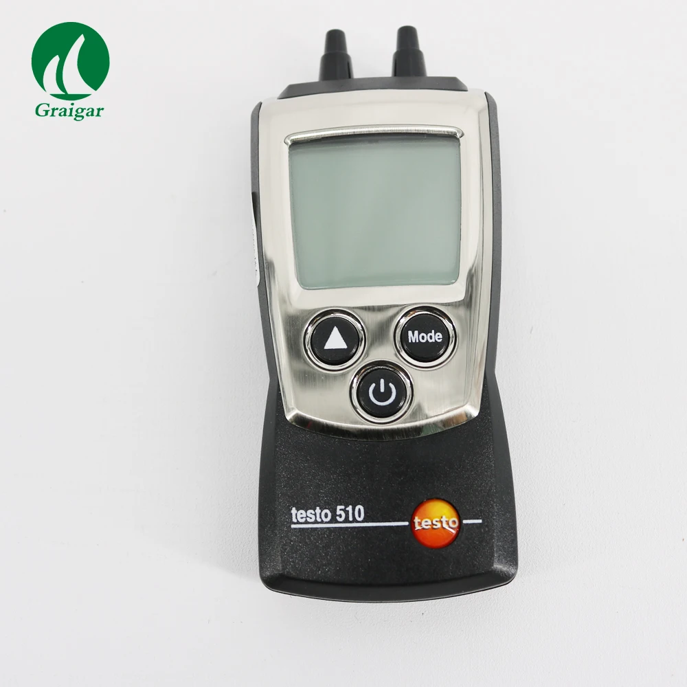 Testo 510 цифровой авто-диапазон давления Differiental манометр метр от 0 до 100 hPa, компенсация температуры