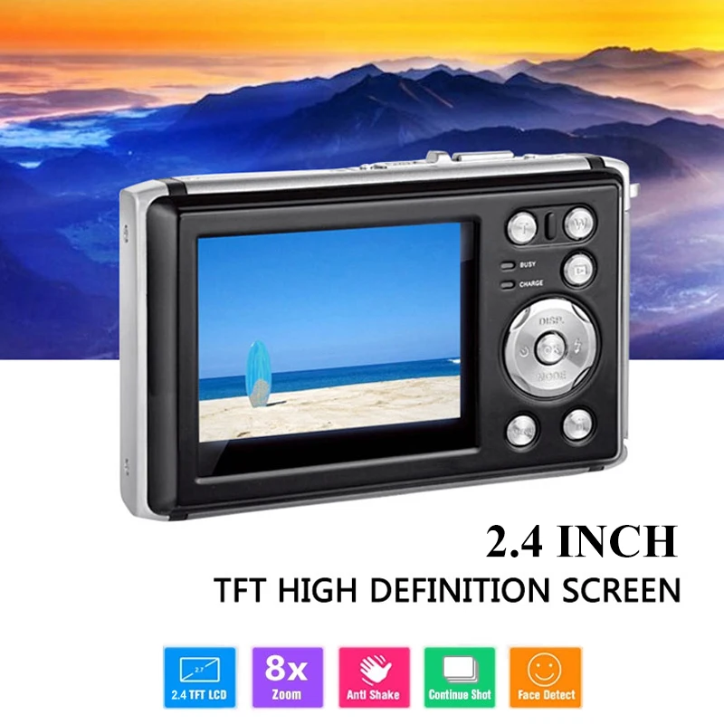 

Cewaal Precise Outdoor Waterproof Camera Portable HD Camera 16MP Pixel CMOS 2.4" LCD Outdoor Video Recorder Stable Camcorder