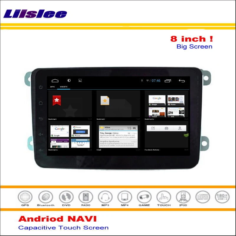 Sale Liislee Car Android Map Navigation System For Volkswagen Scirocco / Tiguan 2007~2013 Radio Audio Video Multimedia No DVD Player 4