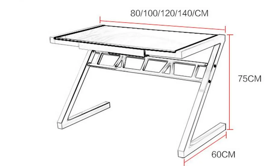 100*60 см Z стиль компьютерные столы письменный стол ноутбук стол без клавиатуры держатель