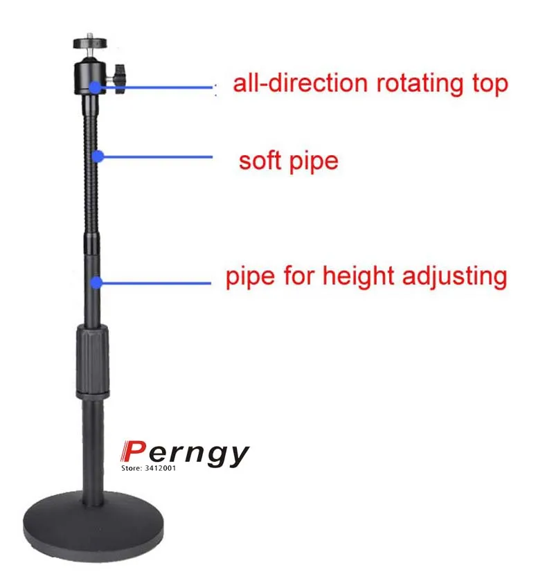 PMA-T4, Универсальный мини-проектор, настольная подставка, поворот на 360 градусов, наклон, мини-проектор, зажим, кронштейн с мягкой трубой
