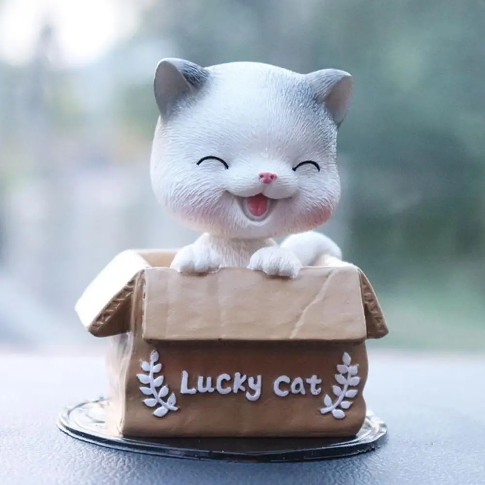 

Car Accessories Innovative Car Home Decoration Cute Cat Shaking Head Car Supplies Cute Interior Cartoon Ornaments araba aksesuar