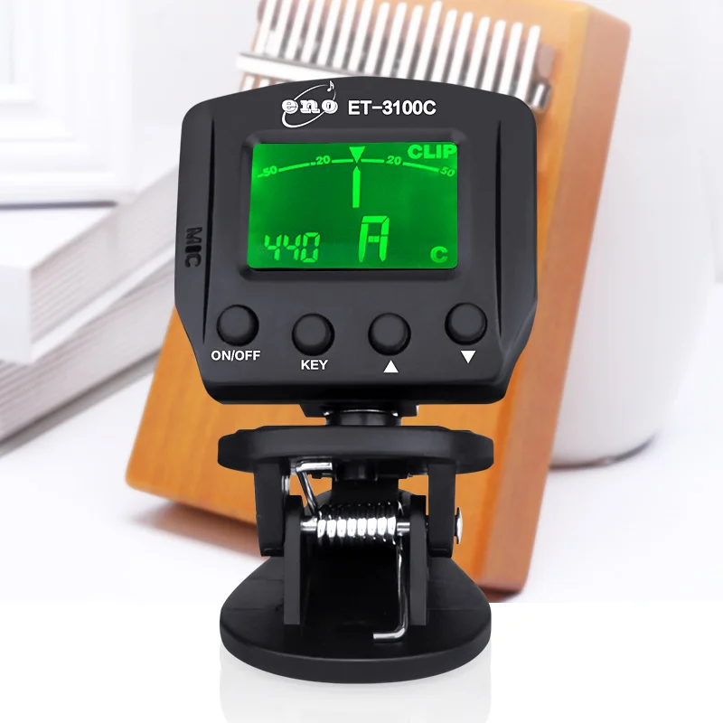 KalimbaThumbPianoTunerKalimbaSpecialTunerRotatableDigitalBlack