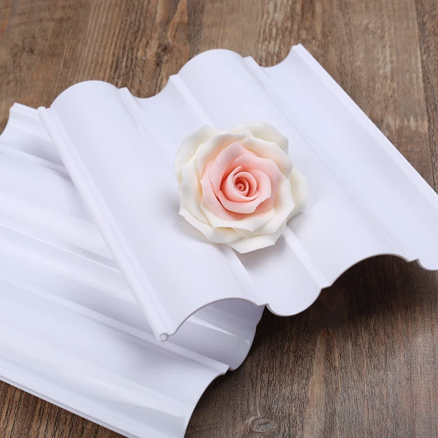 2PCS/Set Newest Wave Flowers Former Set Cake Modelling Tools Dry