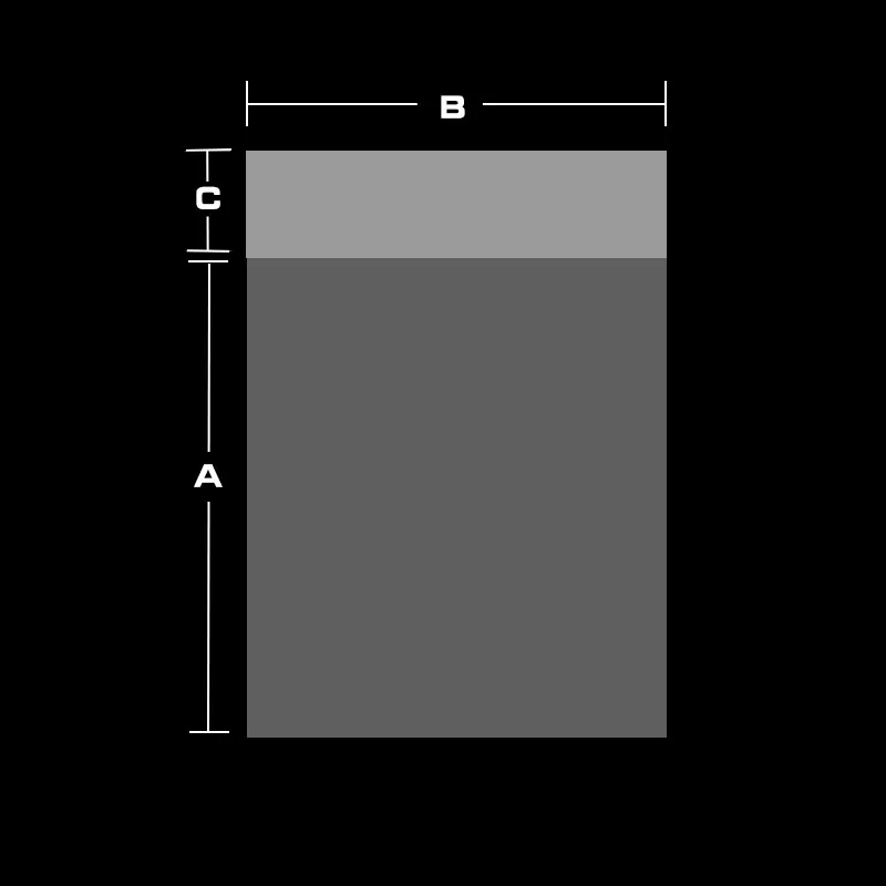 16*24 см(6,3*9,45 дюйма) Прозрачный из целлофана с застежкой/БОПП/поли Прозрачные полиэтиленовые пакеты для хранения самоклеящаяся печать