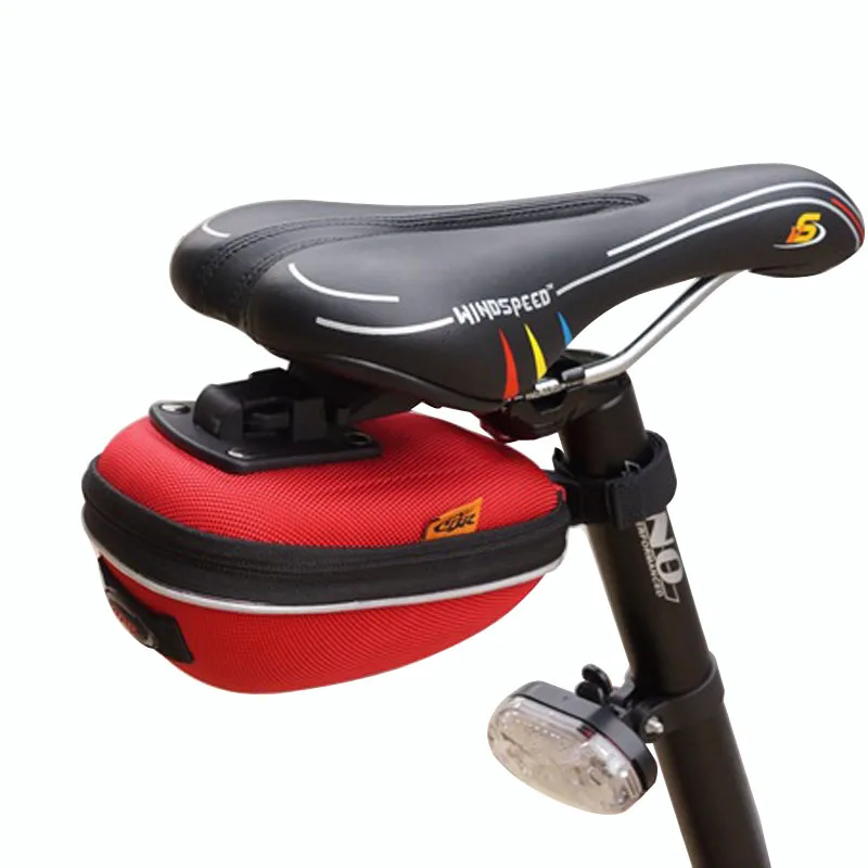

Bicycle Bike Tail Bag Hard Shell Cushion Package Seat Tube Egg Mountain Road Bag Material EVA Fold Saddle tool Bag Cycling Bag
