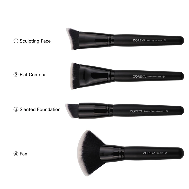 4 шт. профессиональные кисти для нанесения основы под макияж|brush set professional|make brush
